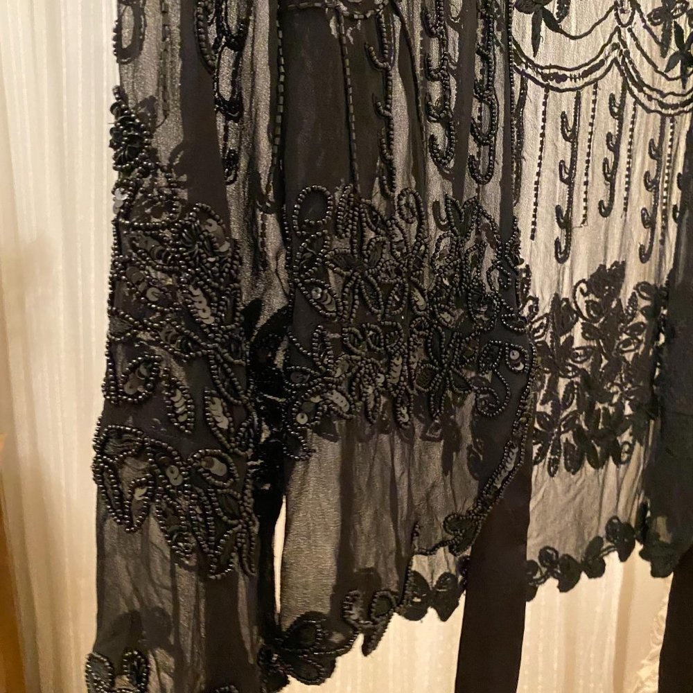 SOLD Papell Boutique Beaded Cropped Evening C - Picture 8 of 8